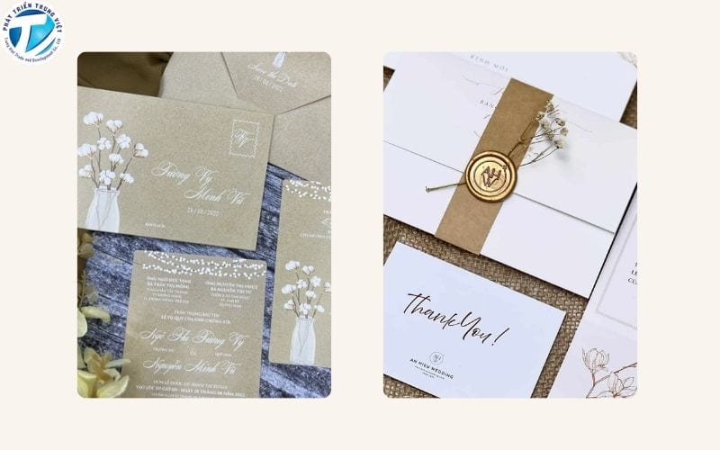 Thiệp cưới Vintage